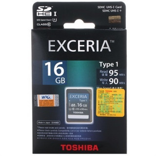 TOSHIBA 东芝 EXCERIA Type 1型 SDHC存储卡（16GB、UHS-I）