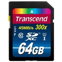 Transcend 创见 300x SDCX存储卡（64GB、UHS-I）