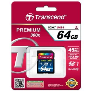 Transcend 创见 300x SDCX存储卡（64GB、UHS-I）