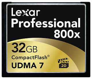 Lexar 雷克沙 Professional 800x 32GB CF存储卡