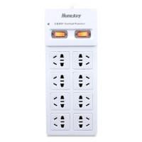 移动端：Huntkey 航嘉 SSH801 电源插座（8位/3米/防过载）*2件 + 大白503 电源插座（5位/1.8米 ）*2件