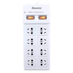 移动端：Huntkey 航嘉 SSH801 电源插座（8位/3米/防过载）*2件 + 大白503 电源插座（5位/1.8米 ）*2件