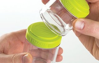 BlenderBottle GoStak Twist n‘ Lock Storage Jars 四层食物 存储罐