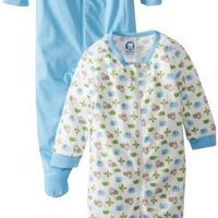 Gerber 嘉宝 男宝宝包脚连体睡衣（2件装）