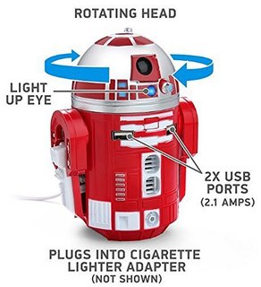 Star Wars R2-D9 车载双口 机器人usb充电器