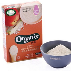 Organix 欧格 有机苹果和蜜桃米粉 120g