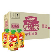 Heinz 亨氏 乐维滋果汁泥 苹果草莓120g*24袋*2箱