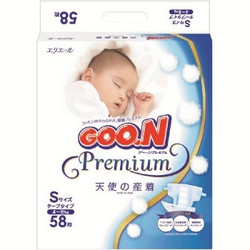 GOO.N 大王 天使系列 纸尿裤 S号（4-8kg）58片