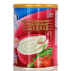 Gerber 嘉宝 混合蔬菜营养米粉 3段 225g *4件