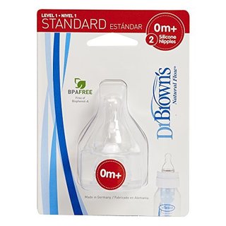 Dr Brown‘s 布朗博士 Dr Brown's Natural Flow Level 1 Standard 标准口径奶嘴 2个装