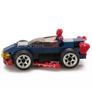 MEGA BLOKS 美高 积木拼插玩具 Spidey Racer 蜘蛛侠变速车