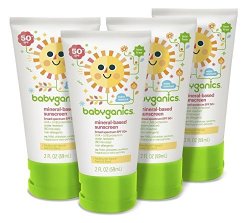 BabyGanics 甘尼克宝宝 Mineral-Based 婴儿保湿防晒乳 SPF50+（59ml*4支）