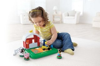 Fisher-Price 费雪 Y7363  Little People Apptivity Barnyard 探索家农场玩具套装