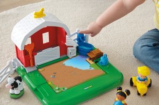 Fisher-Price 费雪 Y7363  Little People Apptivity Barnyard 探索家农场玩具套装