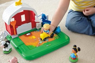 Fisher-Price 费雪 Y7363  Little People Apptivity Barnyard 探索家农场玩具套装