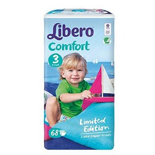 Libero 丽贝乐 comfort 婴儿纸尿裤 S68片