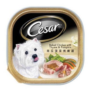 Cesar 西莎 狗用 主厨系列 南瓜菠菜烤嫩鸡 （100g*24罐）