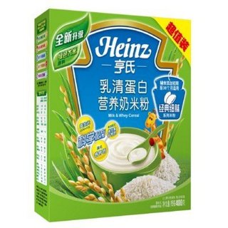 Heinz 亨氏 乳清蛋白 营养奶米粉 400g *4件