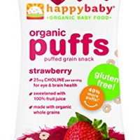  HAPPYBABY 禧贝 Organic Puffs 草莓味泡芙（60g*6瓶）