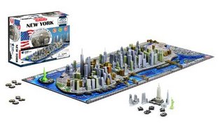 4D New York City Skyline Time Puzzle  4D模型 纽约城 时间线版