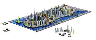 4D New York City Skyline Time Puzzle  4D模型 纽约城 时间线版