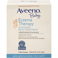 历史新低，凑单品：Aveeno Baby Eczema Therapy Soothing 燕麦舒缓泡澡粉 106g*2盒