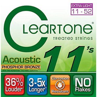 CLEARTONE CT7411 11-52 镀膜磷铜民谣吉他弦