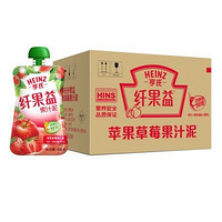 Heinz 亨氏 纤果益果汁泥 苹果草莓（130g*24袋）