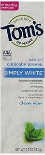 Tom‘s OF MAINE Simply White Natural Toothpaste  天然美白牙膏  （133g*6支）