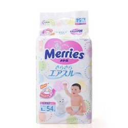花王 Merries 妙而舒 婴儿纸尿裤 L 54片