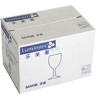 Luminarc 乐美雅 E5871 高脚玻璃杯 六只装