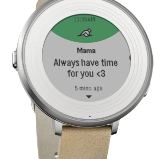 Pebble Pebble Time Round 智能手表 黑色