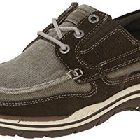 SKECHERS USA Expected Pristine Relax Fit 男款休闲鞋 Brown US11