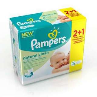 Pampers 帮宝适 自然纯净系列 婴儿湿巾（64片*3包）