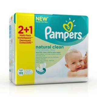 Pampers 帮宝适 自然纯净系列 婴儿湿巾（64片*3包）