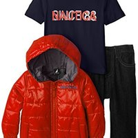 NAUTICA 诺帝卡 Baby Boys Outerwear Bubble 男童三件套