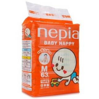 nepia 妮飘  婴儿纸尿裤  M码 63片 