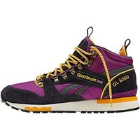 Reebok 锐步 GL 6000 男士休闲运动鞋 灰色/茄子/太阳能橙色/纸白色 45