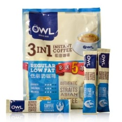 OWL 猫头鹰 3合1低脂即溶咖啡 900g今日秒杀,叠加7.5折力度。 *2件