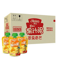 Heinz 亨氏 乐维滋系列 果泥 3段 苹果香芒味 120g*24袋