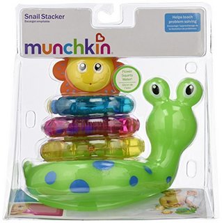  munchkin 满趣健 Snail Stacker Bath Toy 蜗牛叠叠乐 洗澡玩具