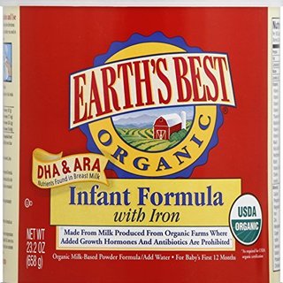  EARTH‘S BEST Organic Infant Formula with Iron 有机含铁奶粉 1段 658g