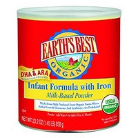 中亚Prime会员：EARTH‘S BEST Organic Infant Formula with Iron 有机含铁奶粉 1段 658g*4