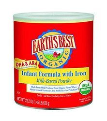 EARTH‘S BEST Organic Infant Formula with Iron 有机含铁奶粉 1段 658g*4