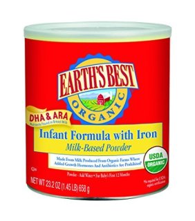  EARTH‘S BEST Organic Infant Formula with Iron 有机含铁奶粉 1段 658g