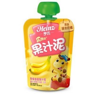 Heinz 亨氏 乐维滋系列 果泥 3段 苹果香蕉味 120g*24袋