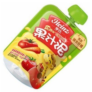 Heinz 亨氏 乐维滋系列 果泥 3段 苹果草莓番茄胡萝卜味 120g*24袋