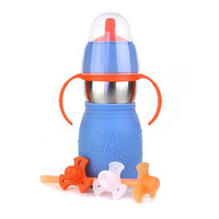 Kid Basix 安思培 the safe sippy 2 二合一不锈钢学饮杯 330ml