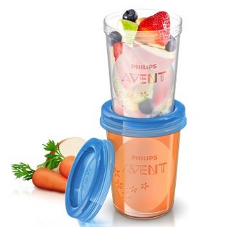 飞利浦 AVENT 新安怡 SCF639/05 婴儿辅食储存杯组（240ml*5组）