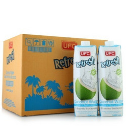 泰国原装进口 UFC 100%天然椰子水果汁饮料1L*12瓶 整箱